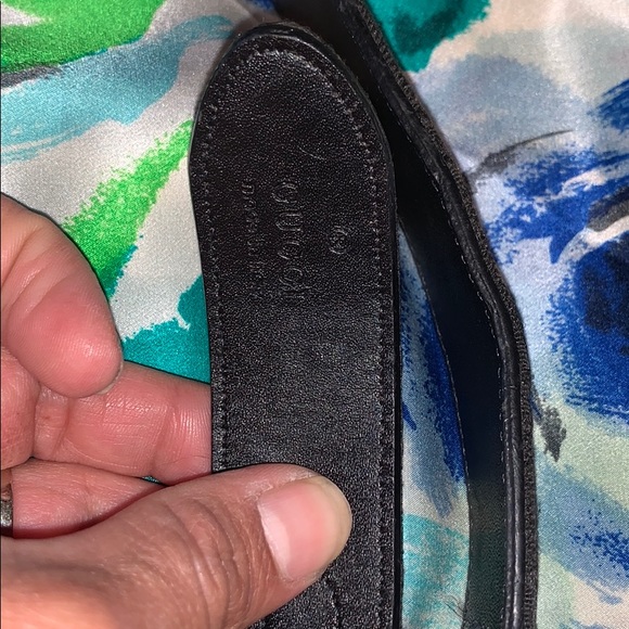 Gucci Vintage double G black belt main image 8